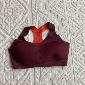 Reebok Burgundy & Orange Sports Bra